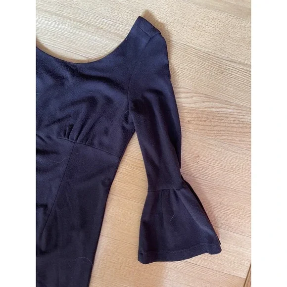 Karen Kane Brown Bell Sleeve Dress Size S - Picture 2 of 12